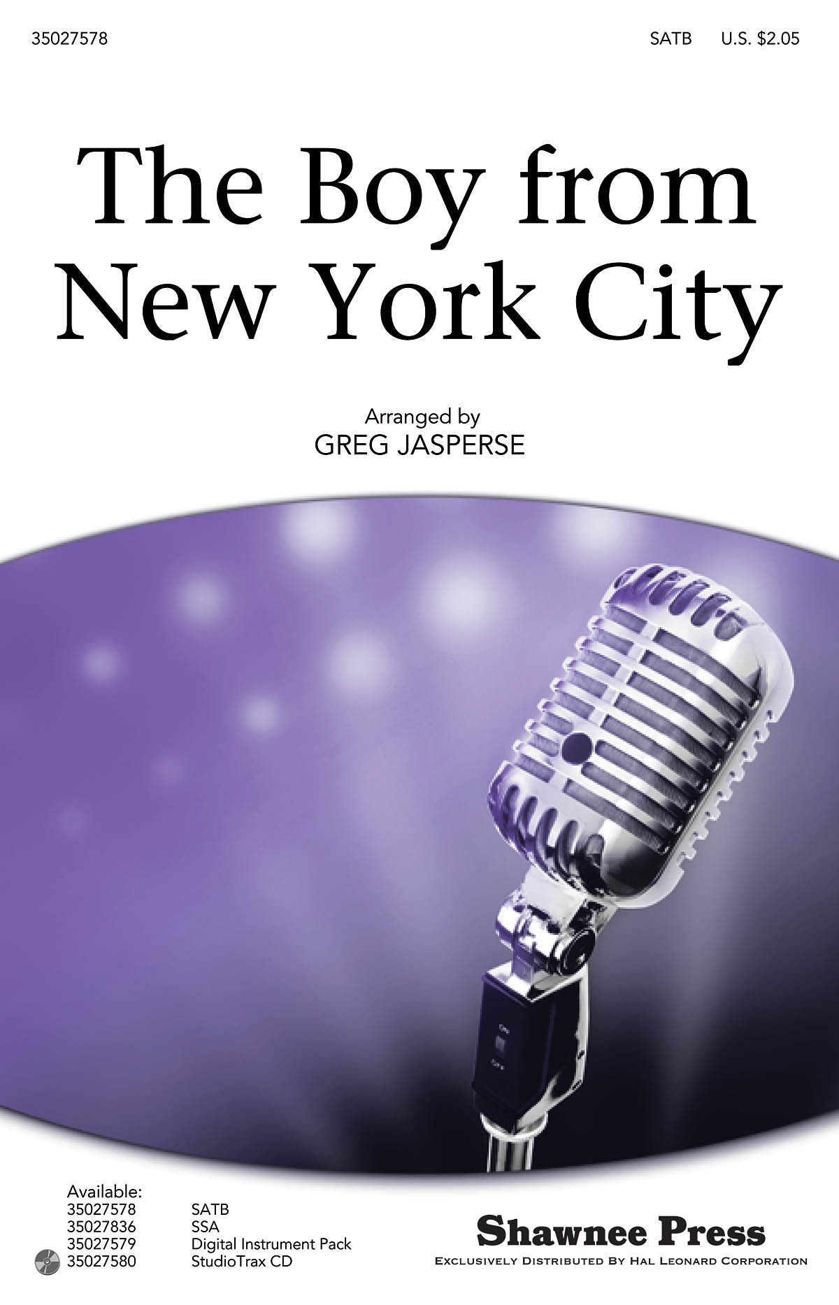 The Boy from New York City: SATB: Vocal Score