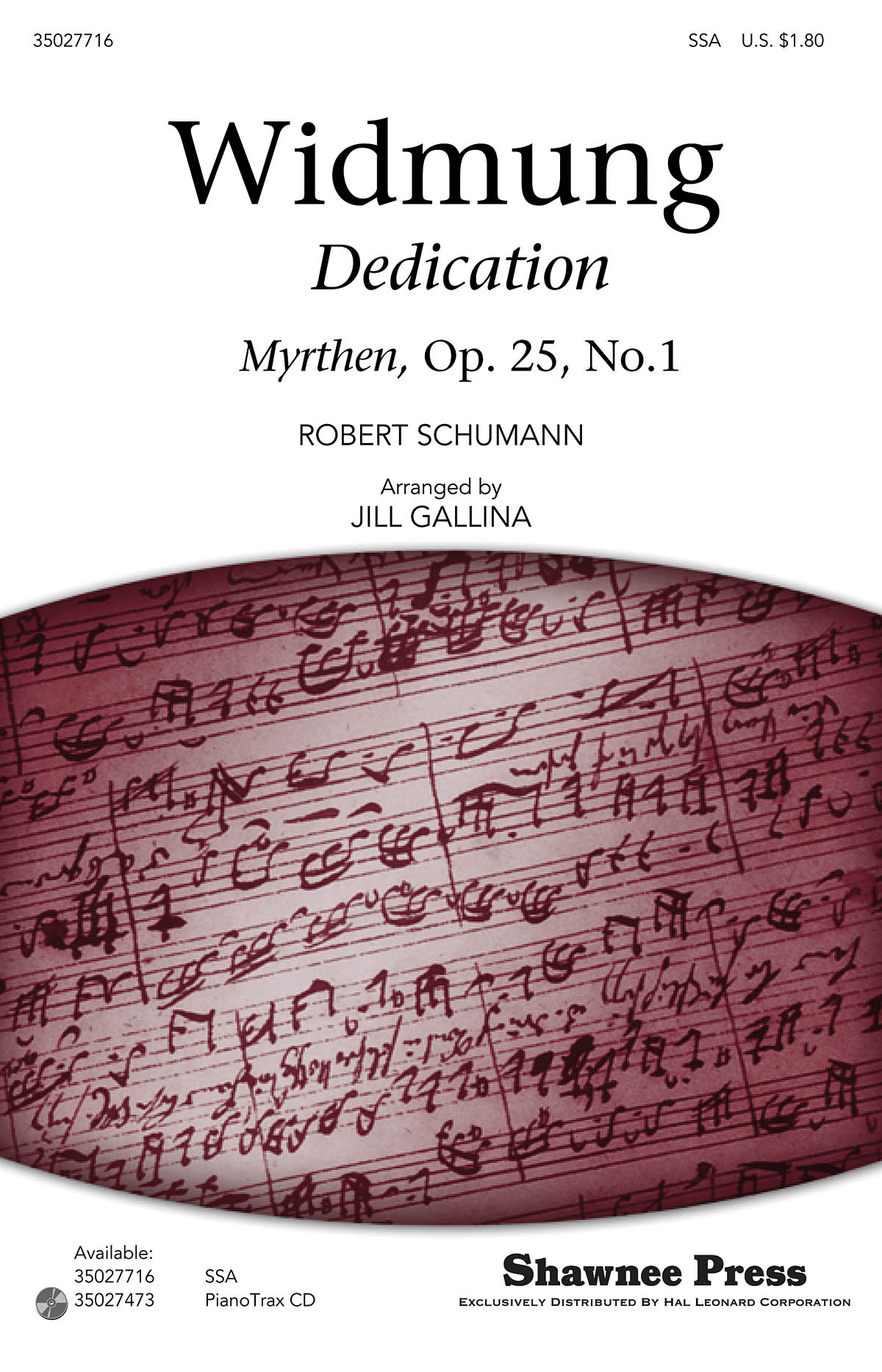 Robert Schumann: Widmung: SSA: Vocal Score