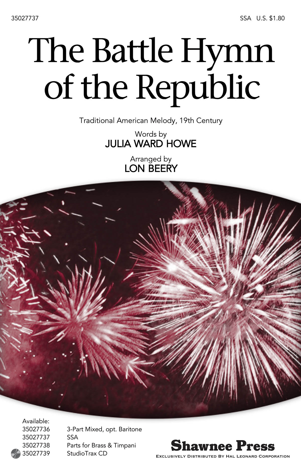 Julia Ward Howe: The Battle Hymn of the Republic: SSA: Vocal Score
