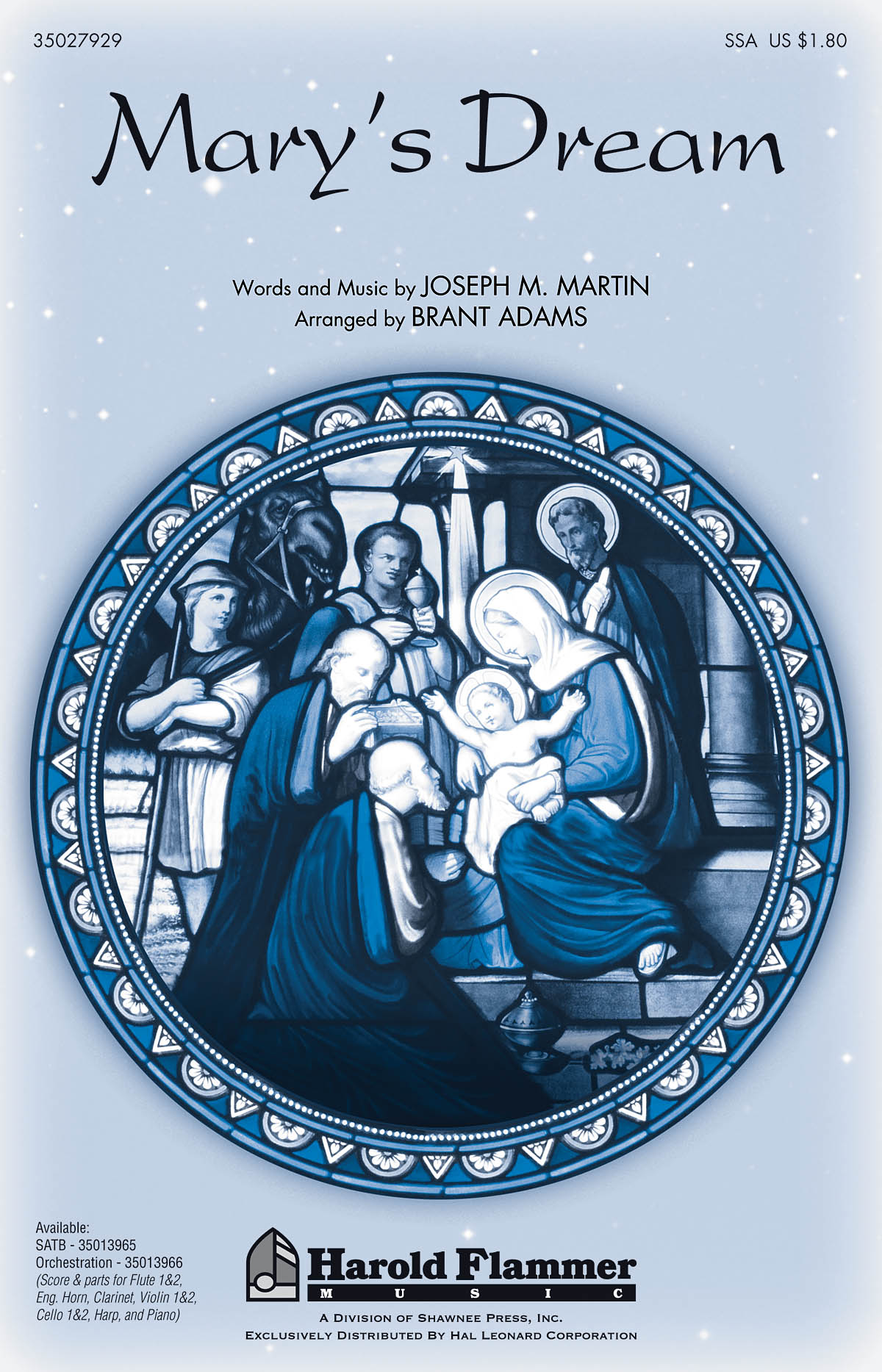 Joseph M. Martin: Mary's Dream: SSA: Vocal Score