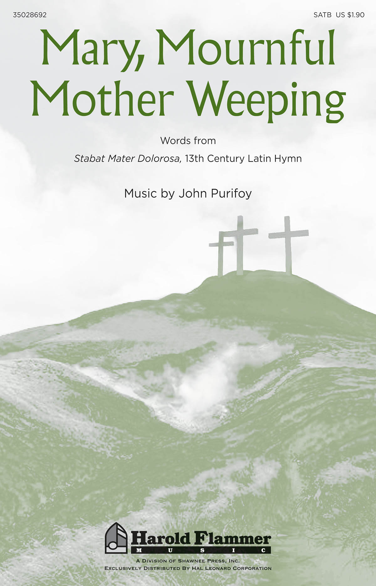 John Purifoy: Mary  Mournful Mother Weeping: SATB: Vocal Score