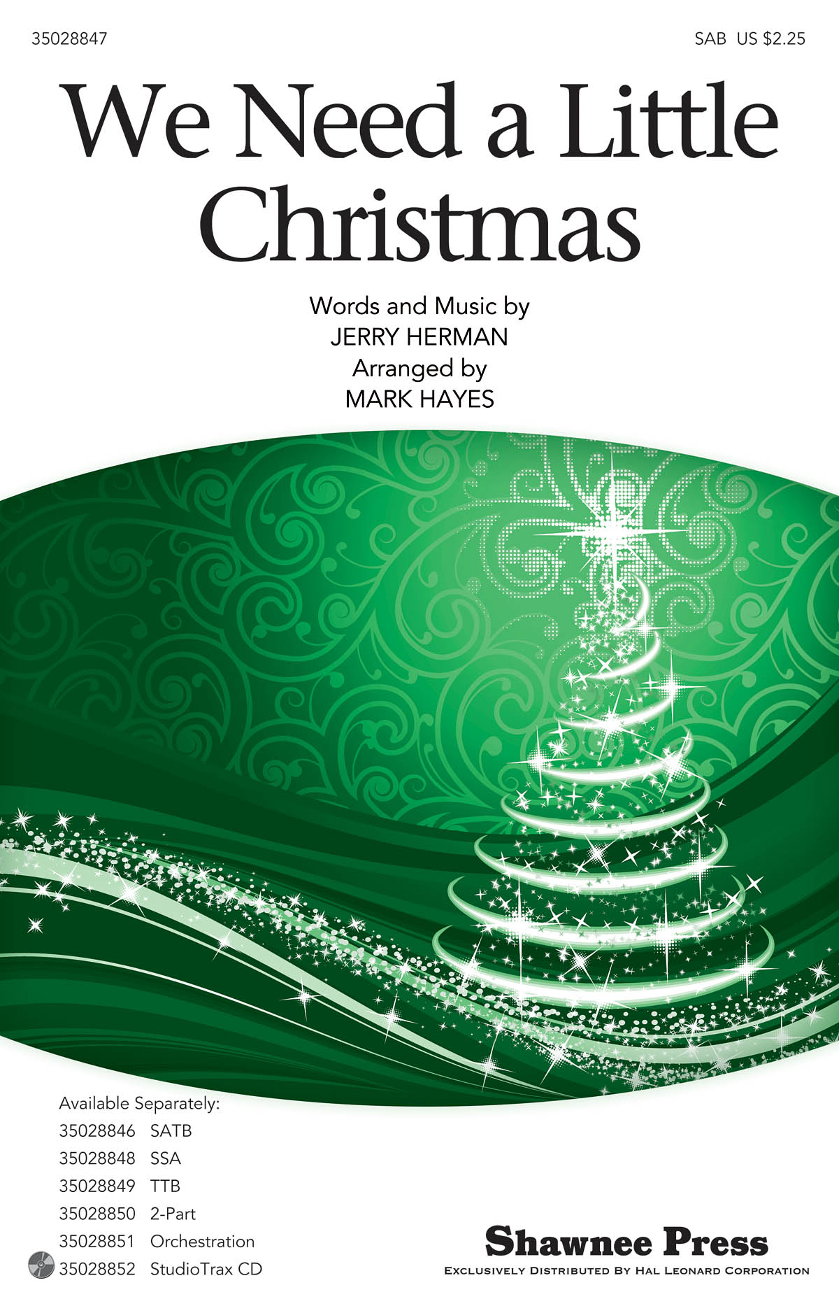 Jerry Herman: We Need a Little Christmas: SAB: Vocal Score