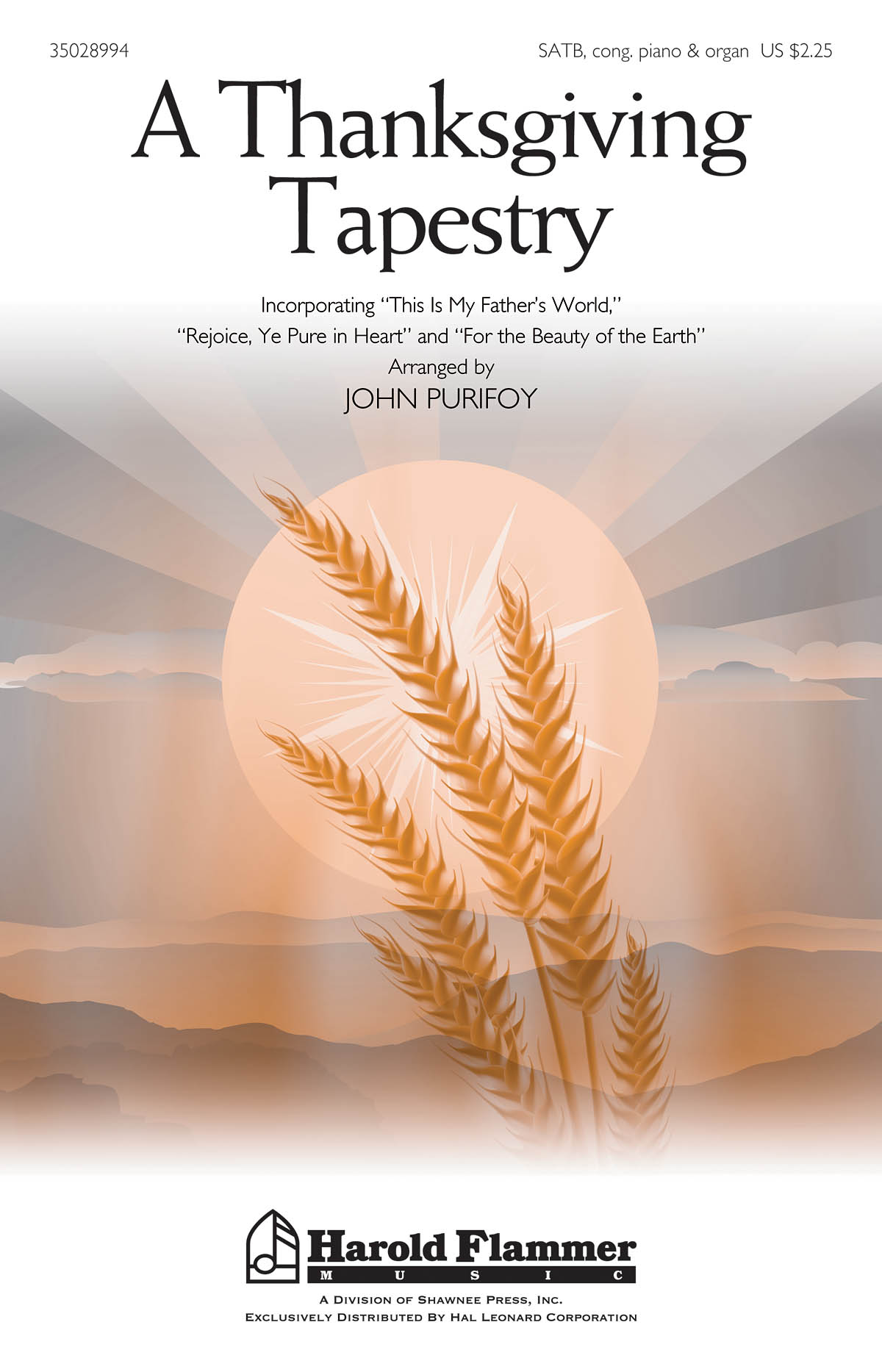 A Thanksgiving Tapestry: SATB: Vocal Score