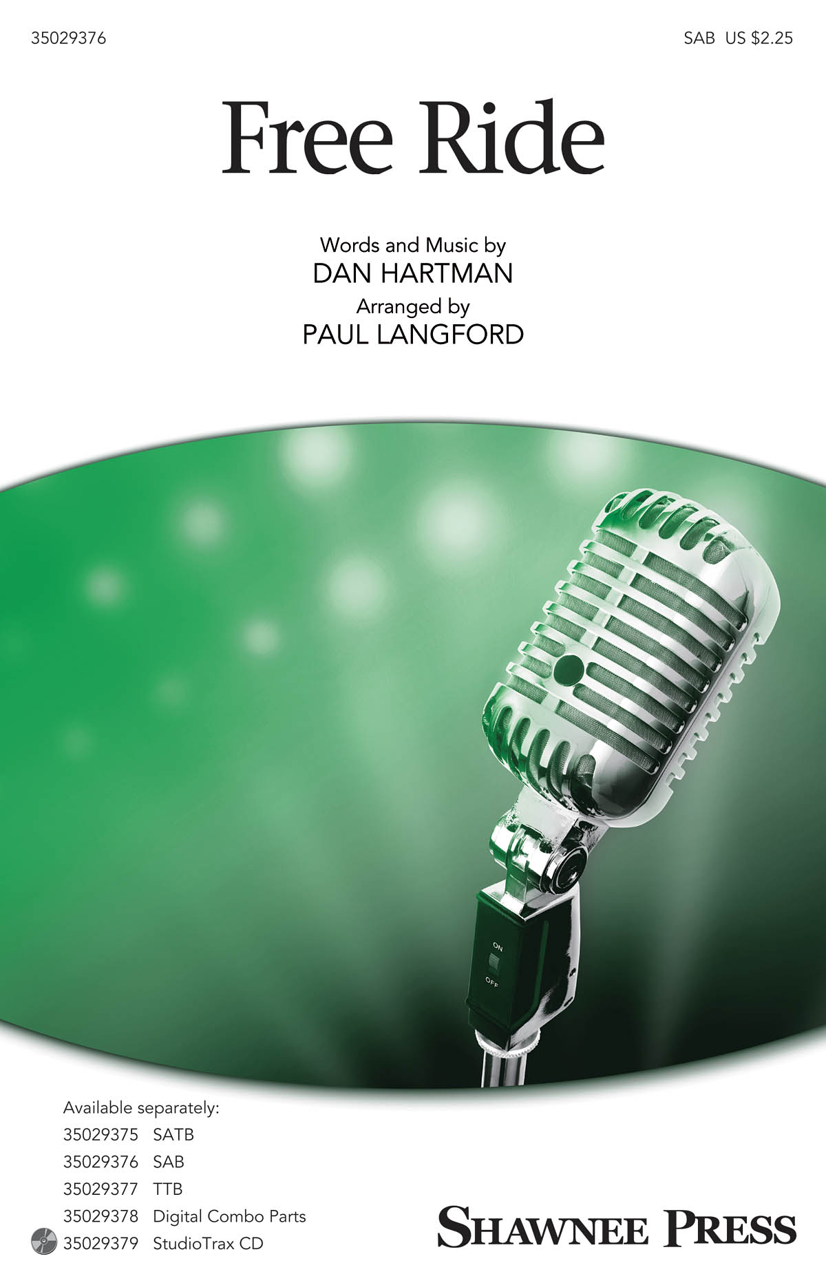 Dan Hartman: Free Ride: SAB: Vocal Score
