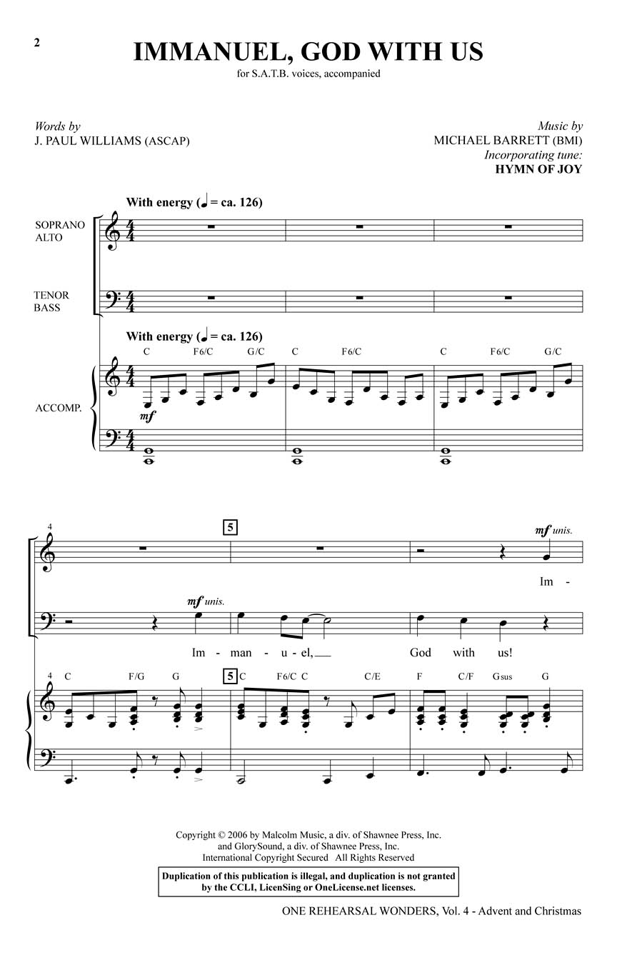 One Rehearsal Wonders  Vol. 4: Mixed Choir: Score