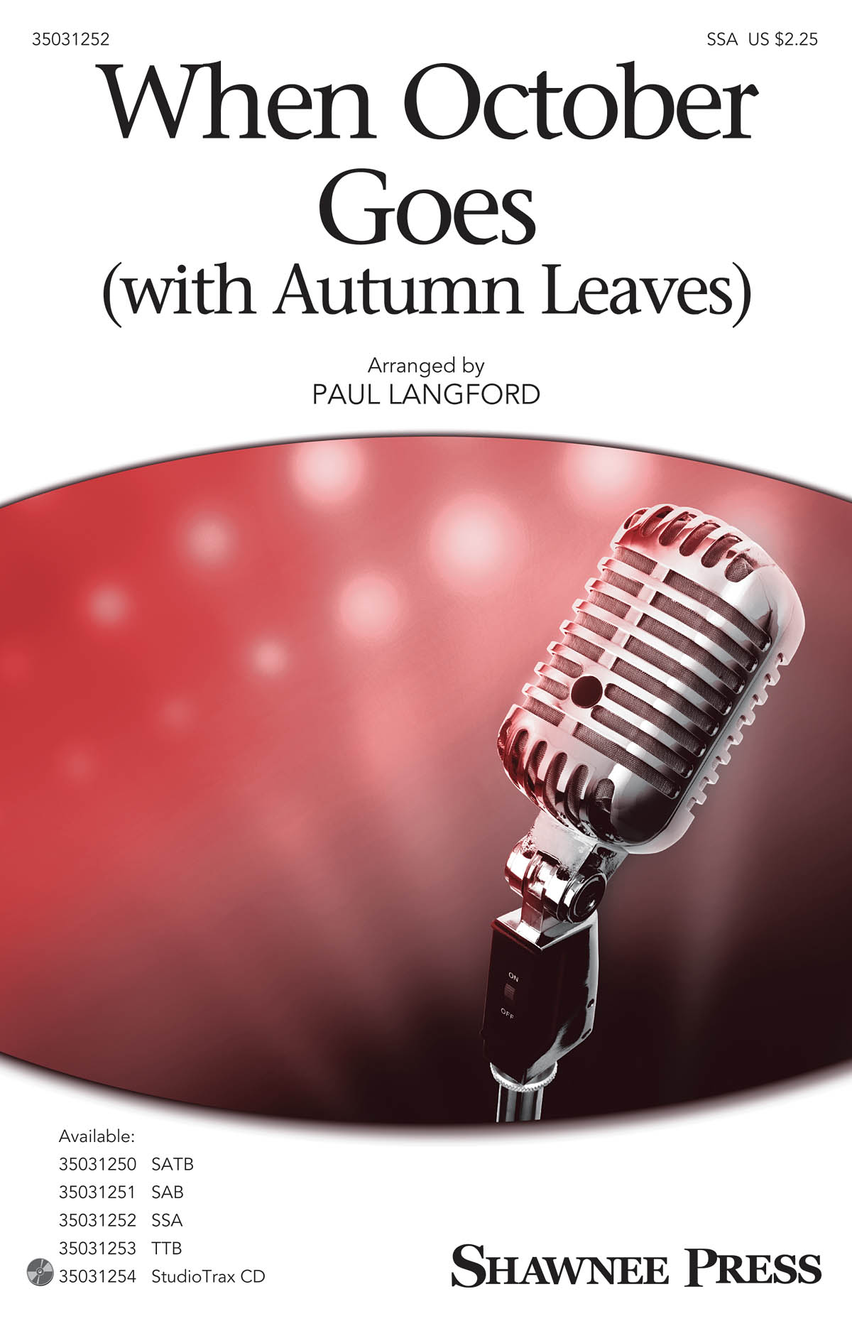 When October Goes: SSA: Vocal Score