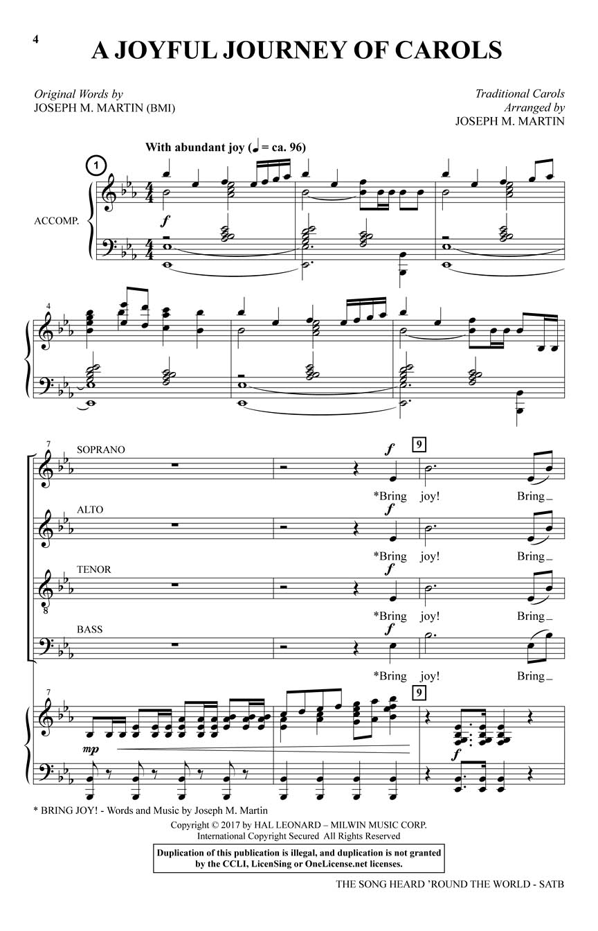 Joseph M. Martin: The Song Heard 'Round the World: Chamber Ensemble: Score &