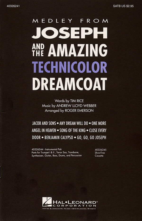 Andrew Lloyd Webber Tim Rice: Joseph And The Amazing Technicolor Dreamcoat: