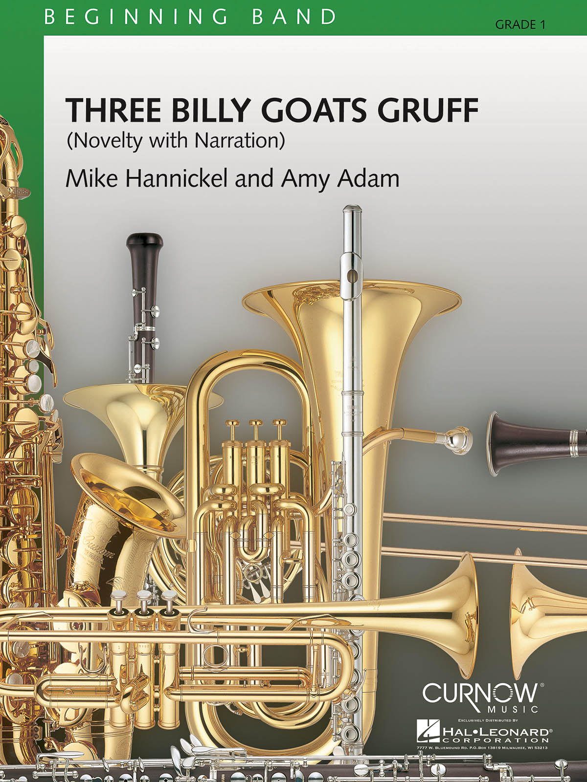 Amy Adam Mike Hannickel: Three Billy Goats Gruff: Concert Band: Score & Parts