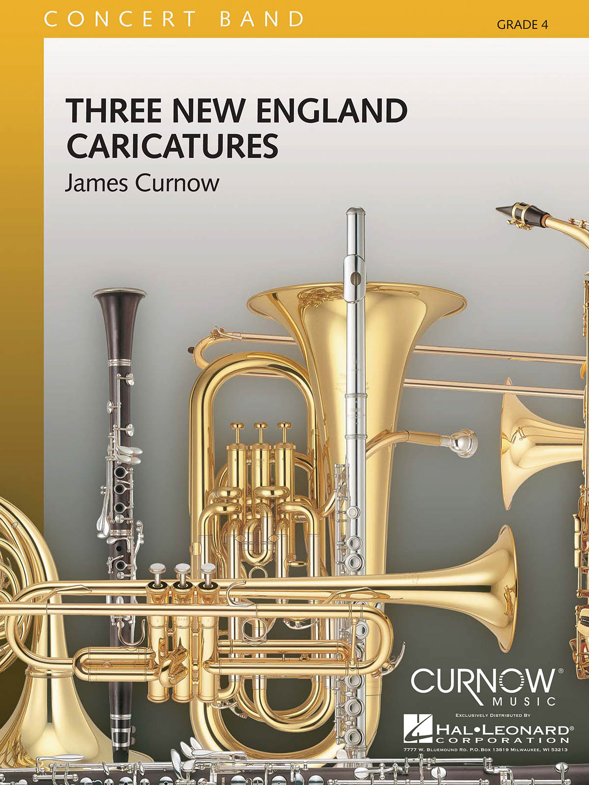 James Curnow: Three New England Caricatures: Concert Band: Score & Parts