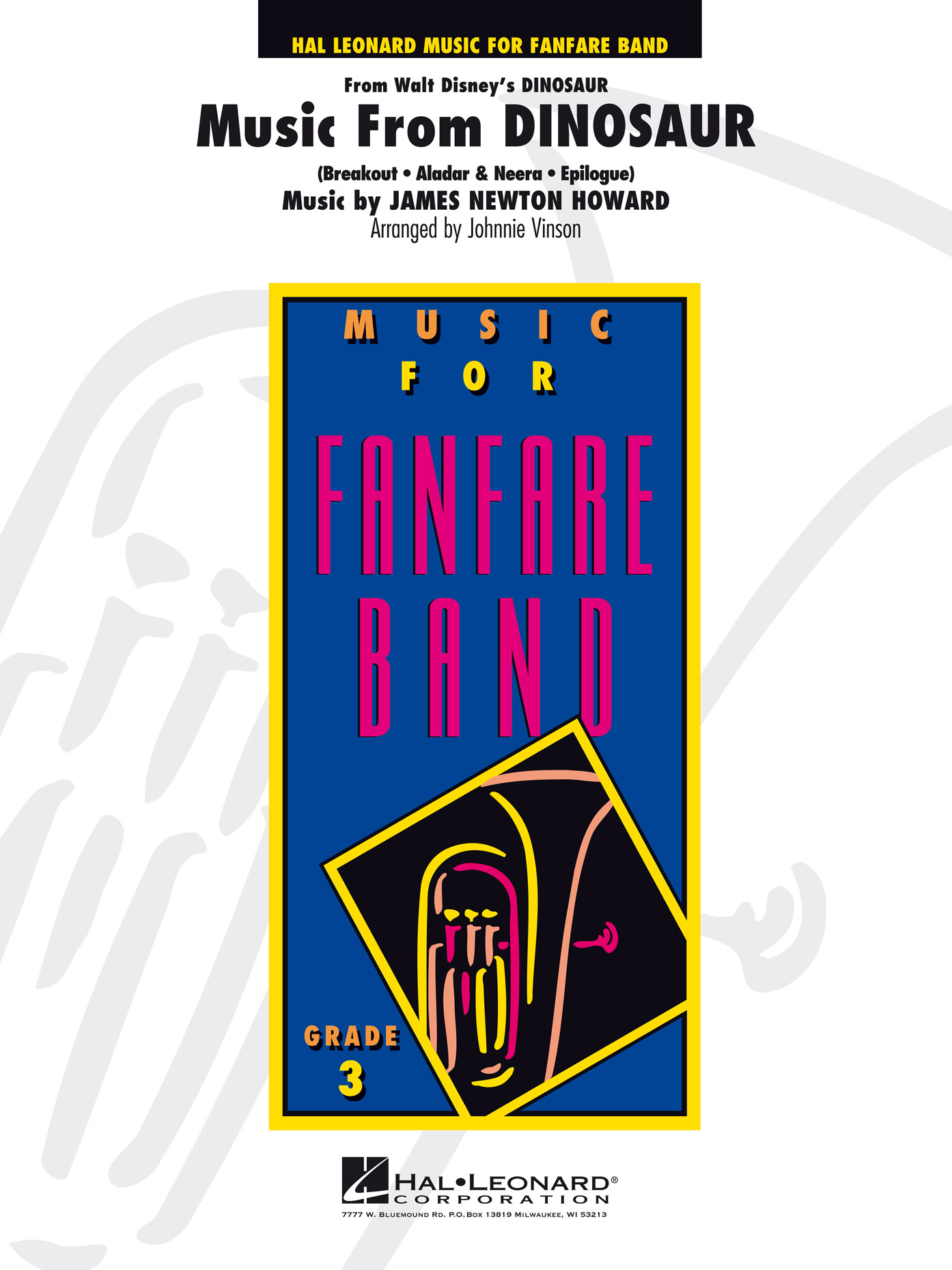 James Newton Howard: Music From Dinosaur: Fanfare Band: Score & Parts