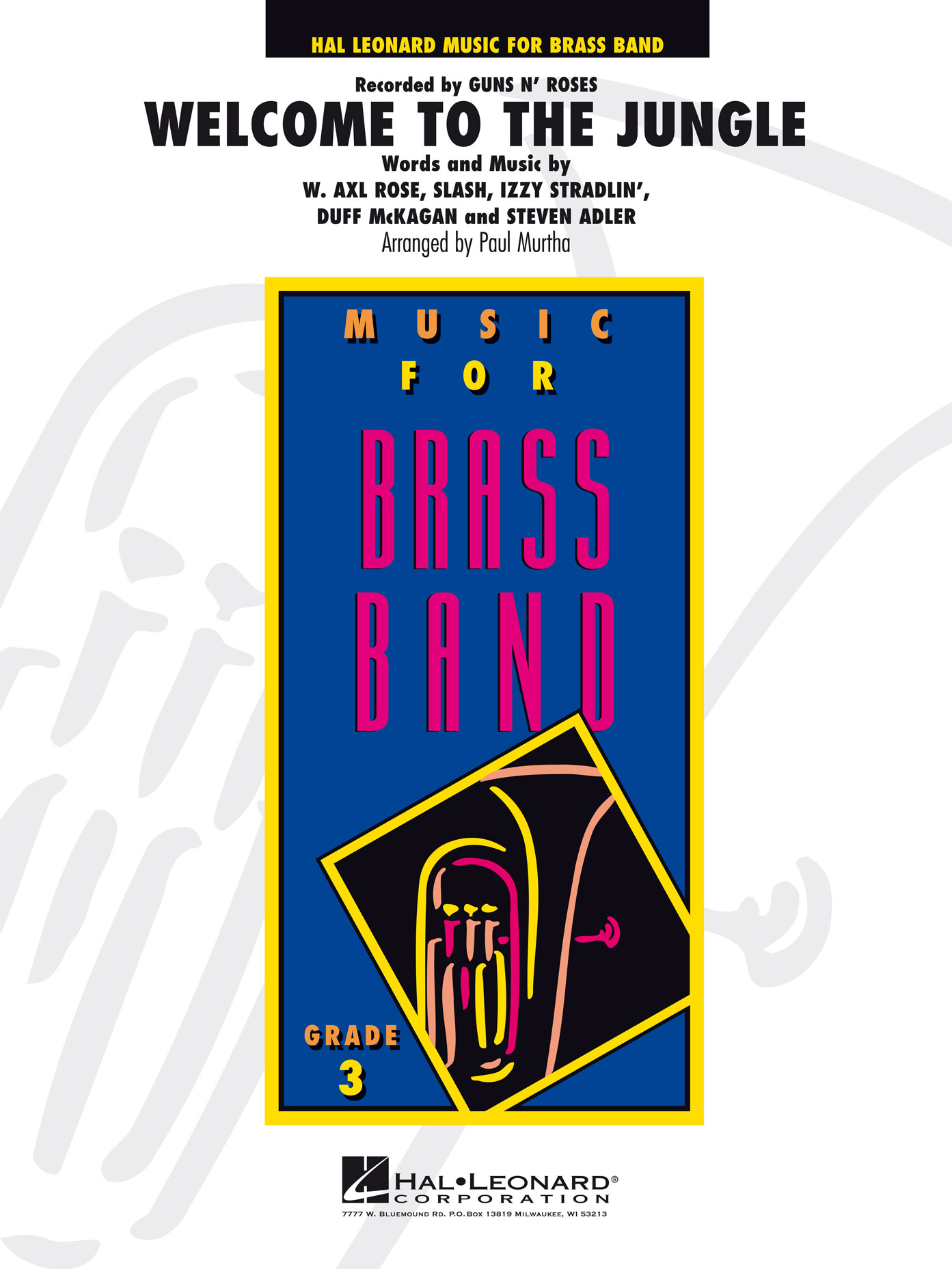 Welcome to the Jungle: Brass Band: Score & Parts