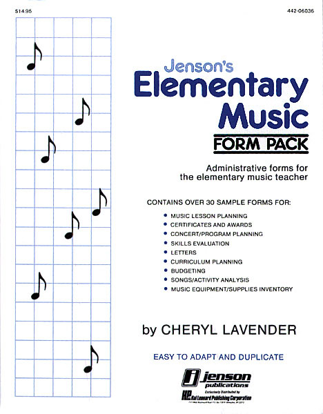 Cheryl Lavender: Elementary Music Form Pack Resource: Stationery