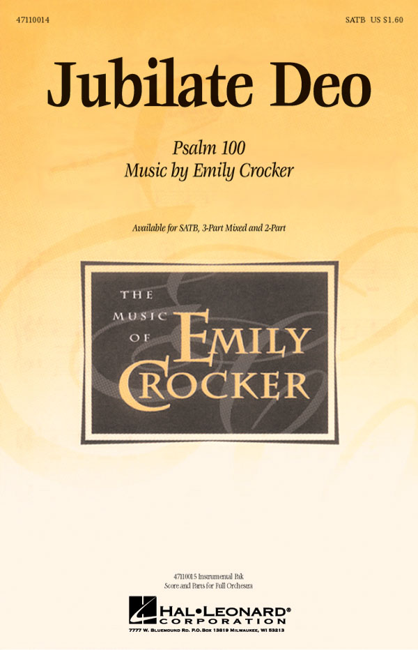 Emily Crocker: Jubilate Deo: SATB: Vocal Score