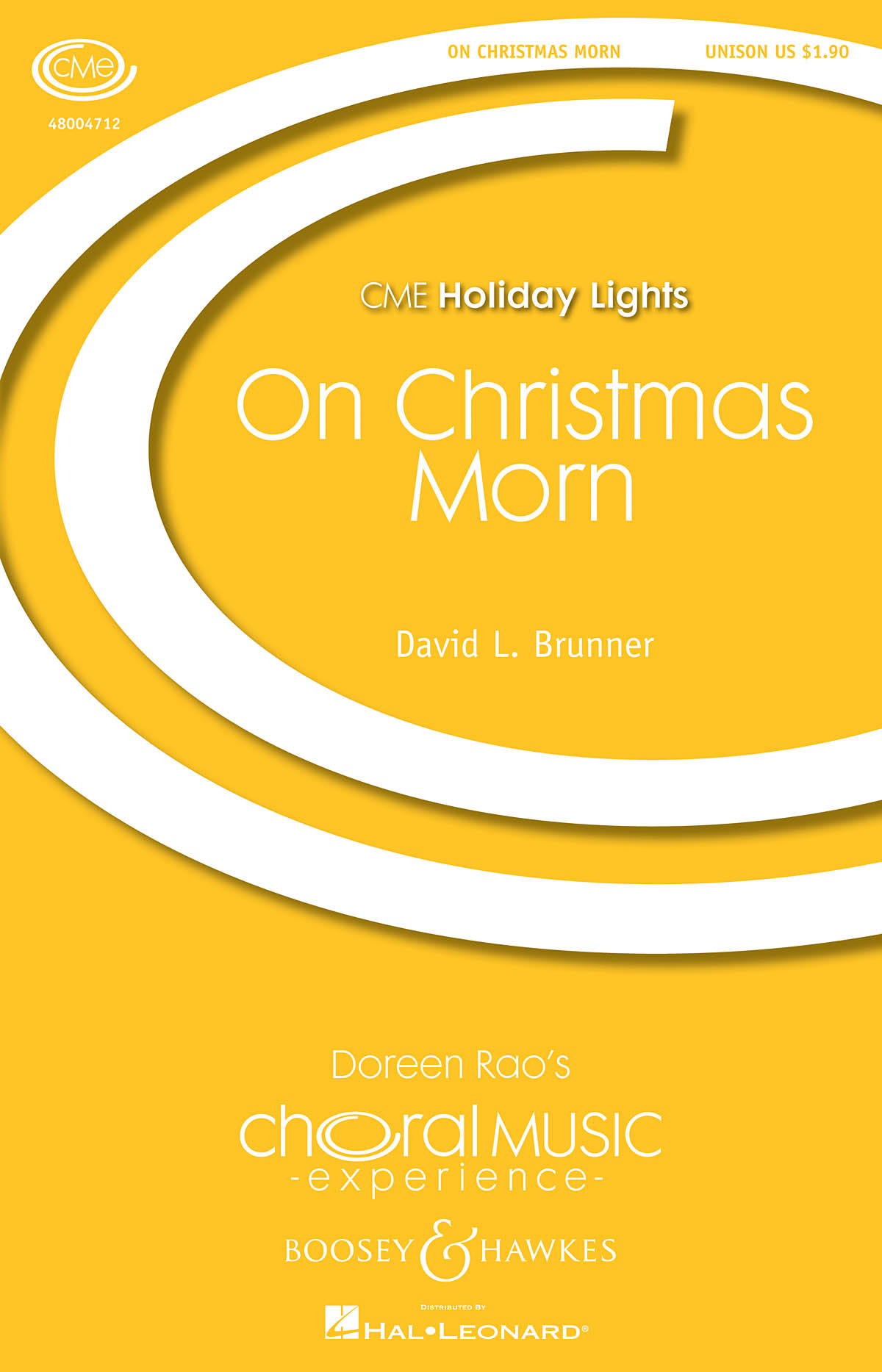 David L. Brunner: On Christmas Morn: Unison Voices: Vocal Score