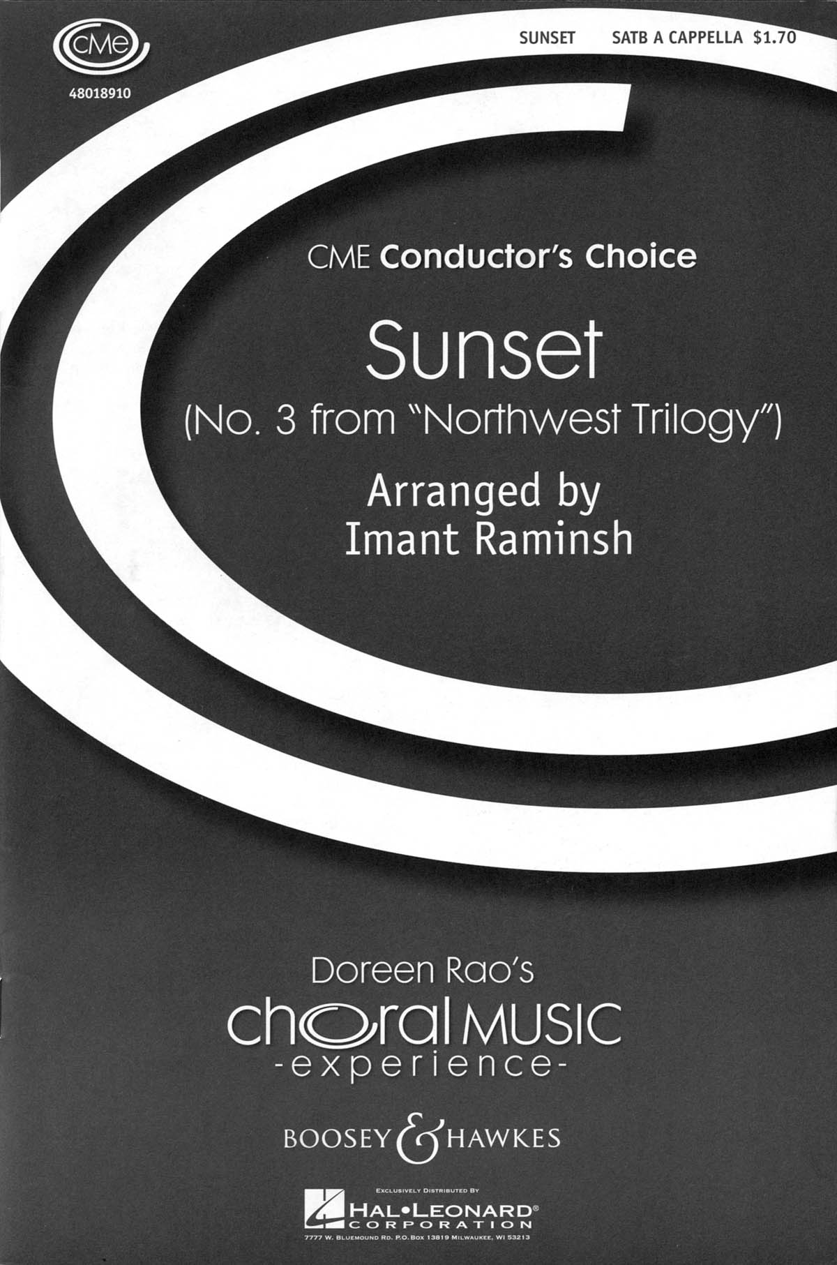 Sunset: SATB: Vocal Score