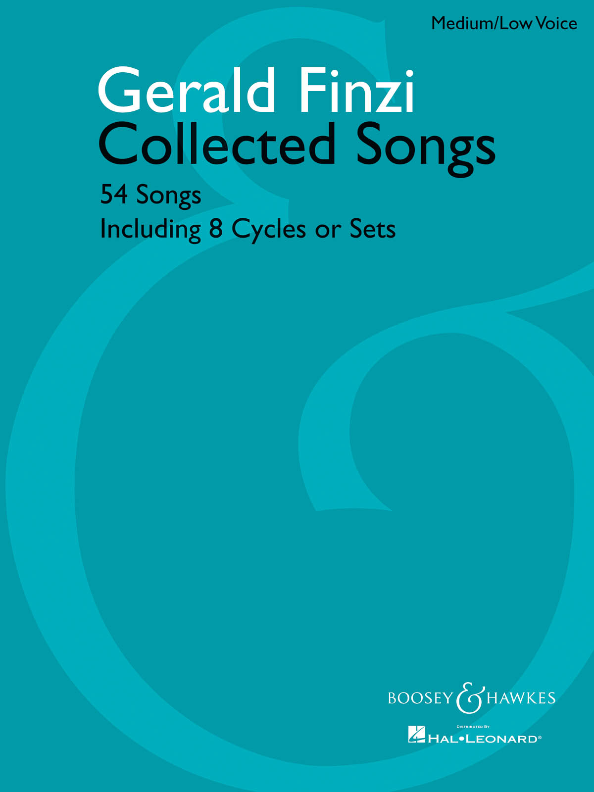Gerald Finzi: Collected Songs(54) Medium: Voice: Vocal Album