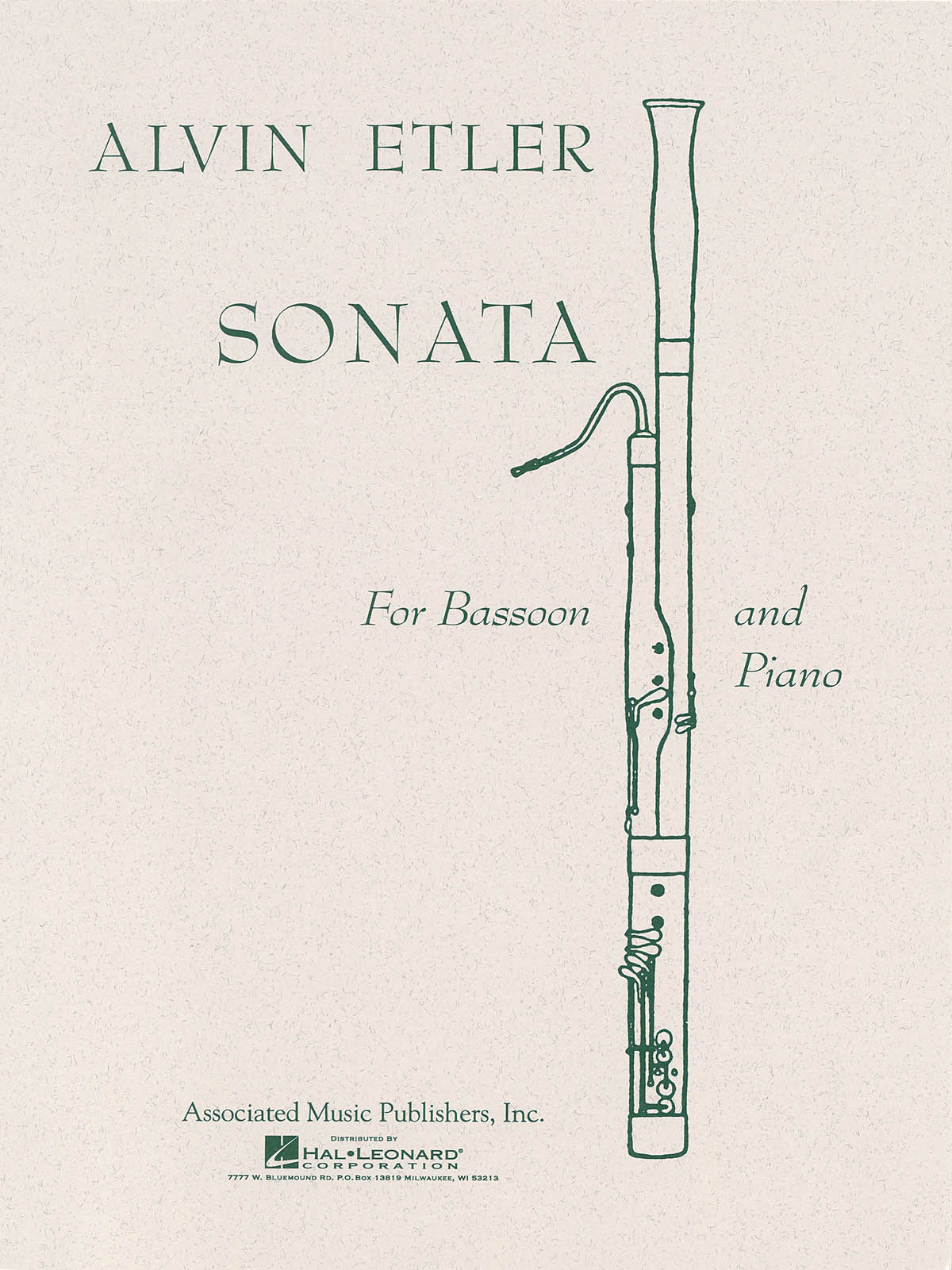Alvin Etler: Sonata: Bassoon and Accomp.: Instrumental Work
