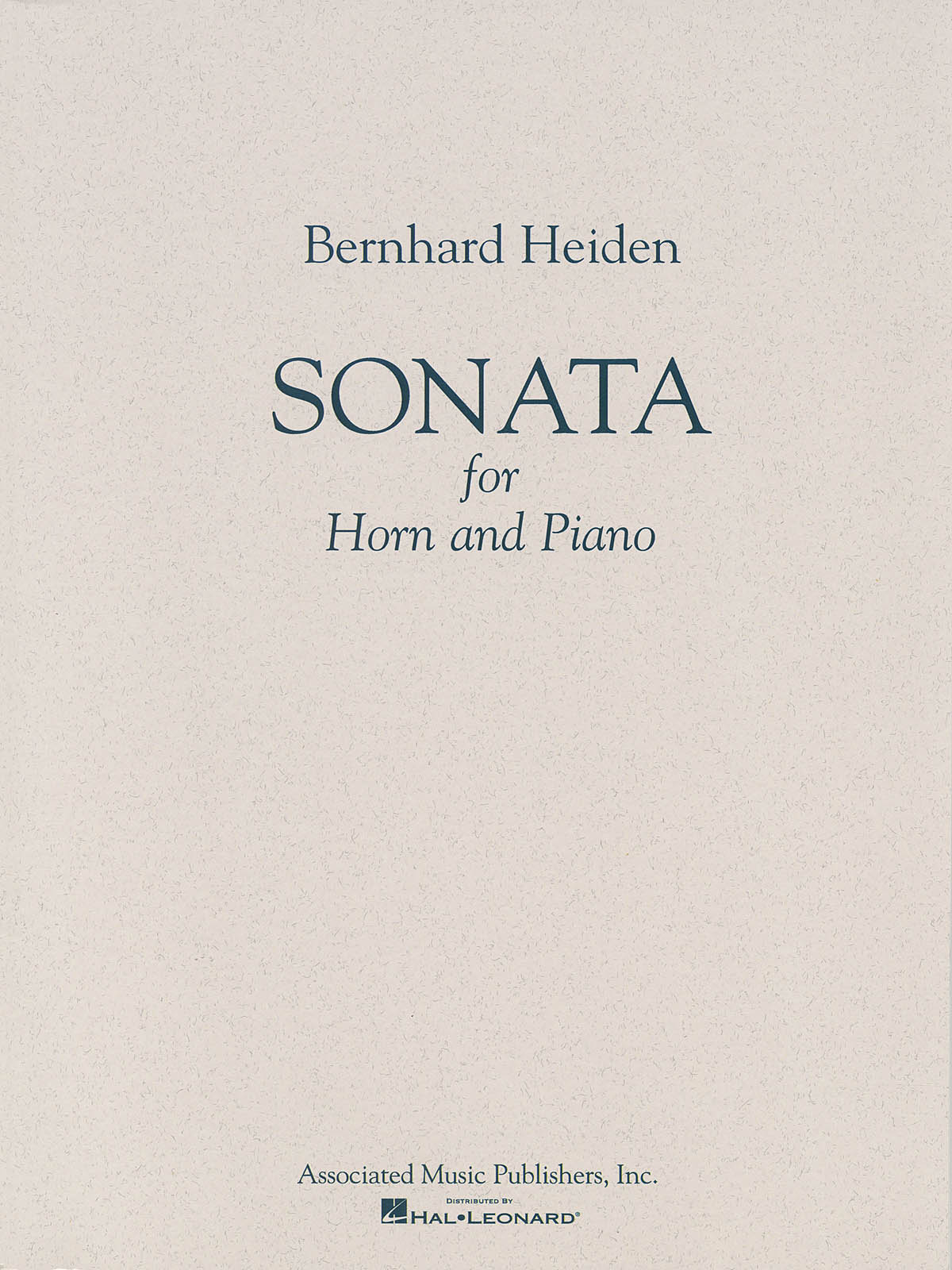 Bernhard Heiden: Sonata: French Horn: Instrumental Work