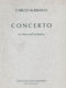 Carlos Surinach: Concerto for Piano and Orchestra (1973): Piano: Study Score