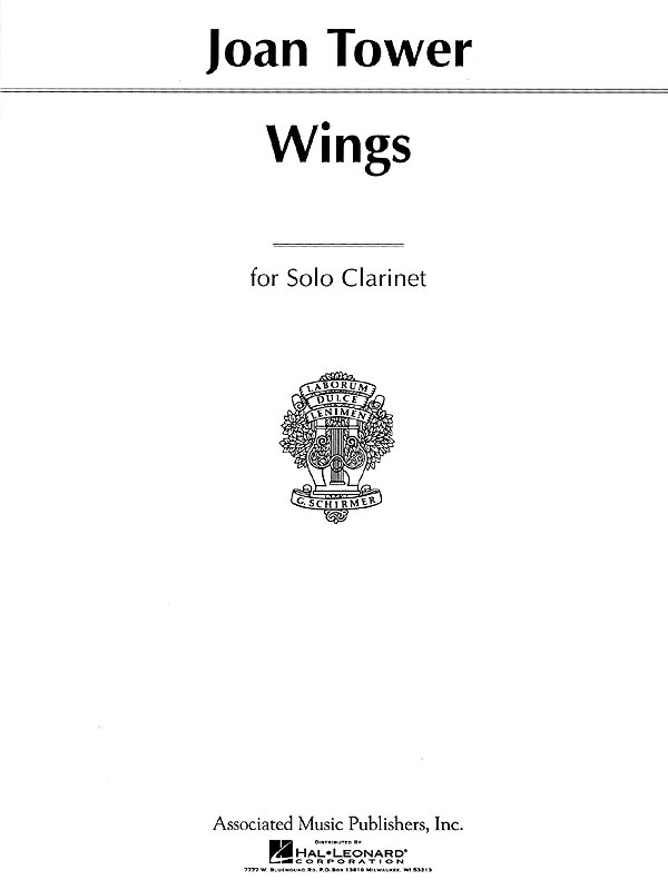 Joan Tower: Wings: Clarinet Solo: Single Sheet