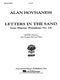 Alan Hovhaness: Letters In The Sand: SATB: Vocal Score