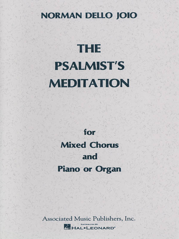 Norman Dello Joio: Psalmist's Meditation: SATB: Vocal Score