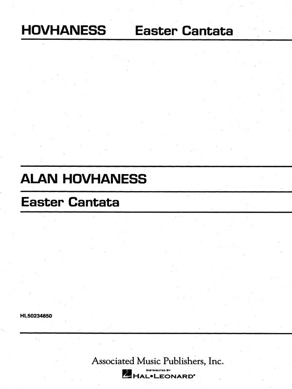 Alan Hovhaness: Easter Cantata: SATB: Vocal Score