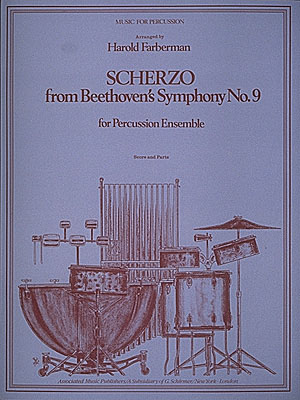 Ludwig van Beethoven: Scherzo from Beethoven's Ninth Symphony: Percussion: Score