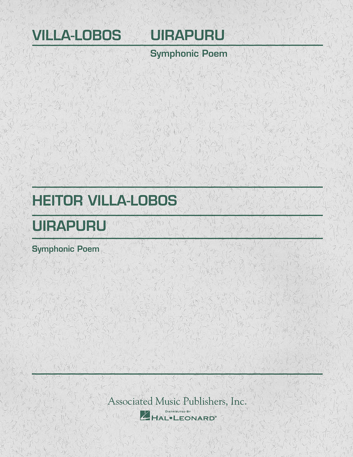 Heitor Villa-Lobos: Uirapuru Symphonic Poem: Orchestra: Score
