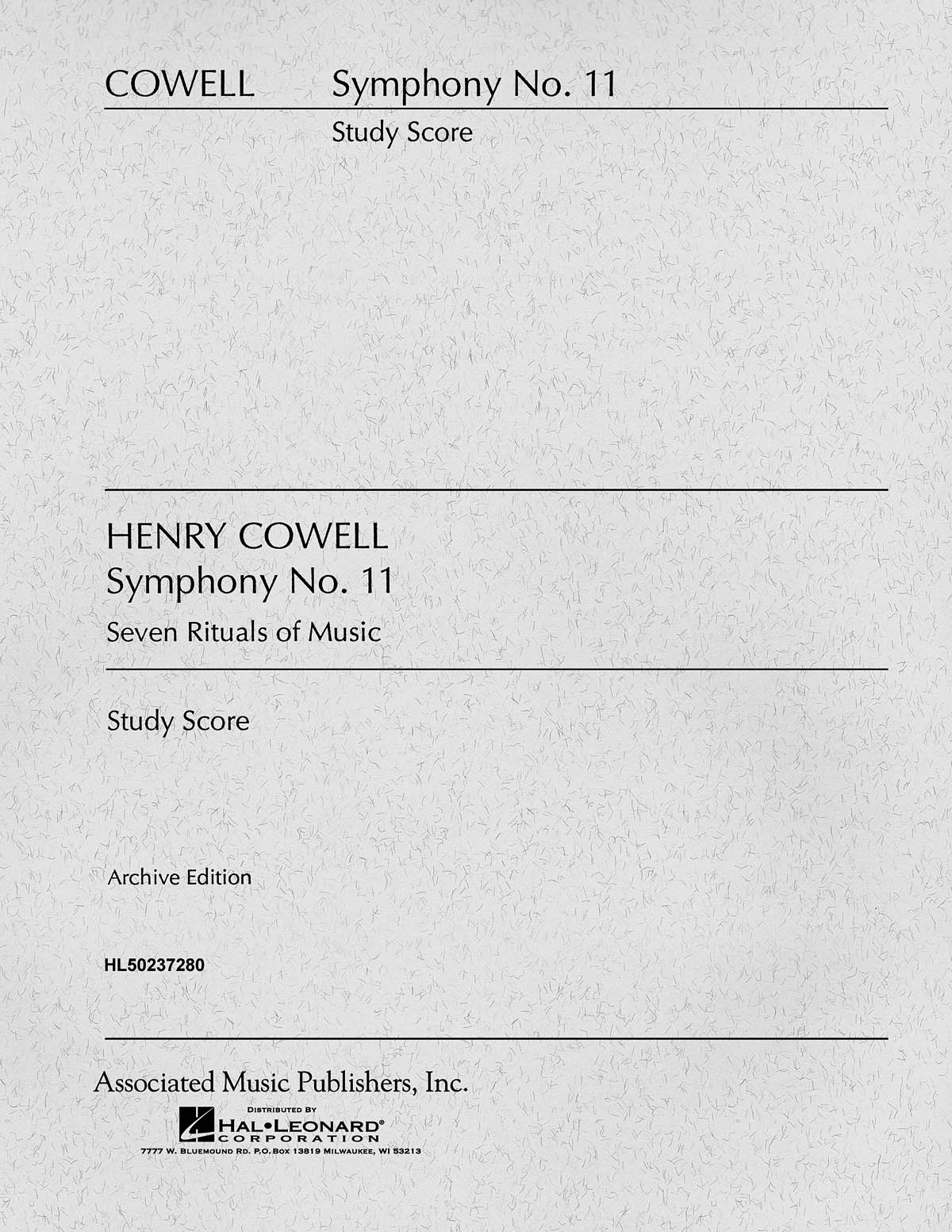 Henry Cowell: Symphony No. 11 (7 Rituals of Music): Orchestra: Score