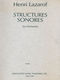 Henri Lazarof: Structures Sonores (1968): Orchestra: Study Score