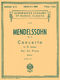 Felix Mendelssohn Bartholdy: Concerto No. 1 in G Minor  Op. 25: Piano Duet:
