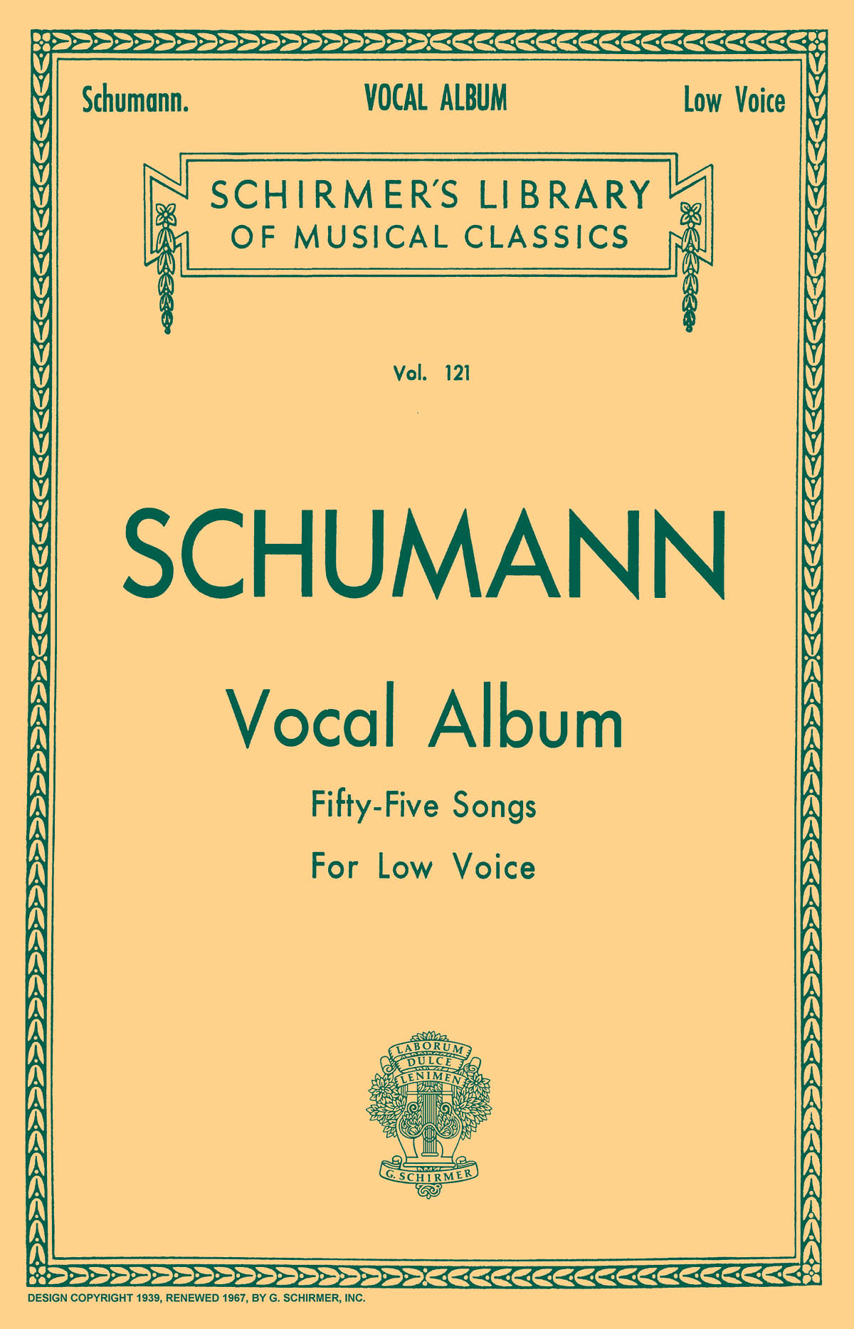 Robert Schumann: Vocal Album - 55 Songs: Low Voice: Mixed Songbook
