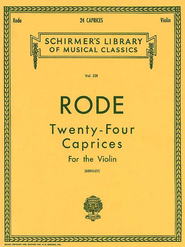 Pierre Rode: 24 Caprices: Violin: Instrumental Album