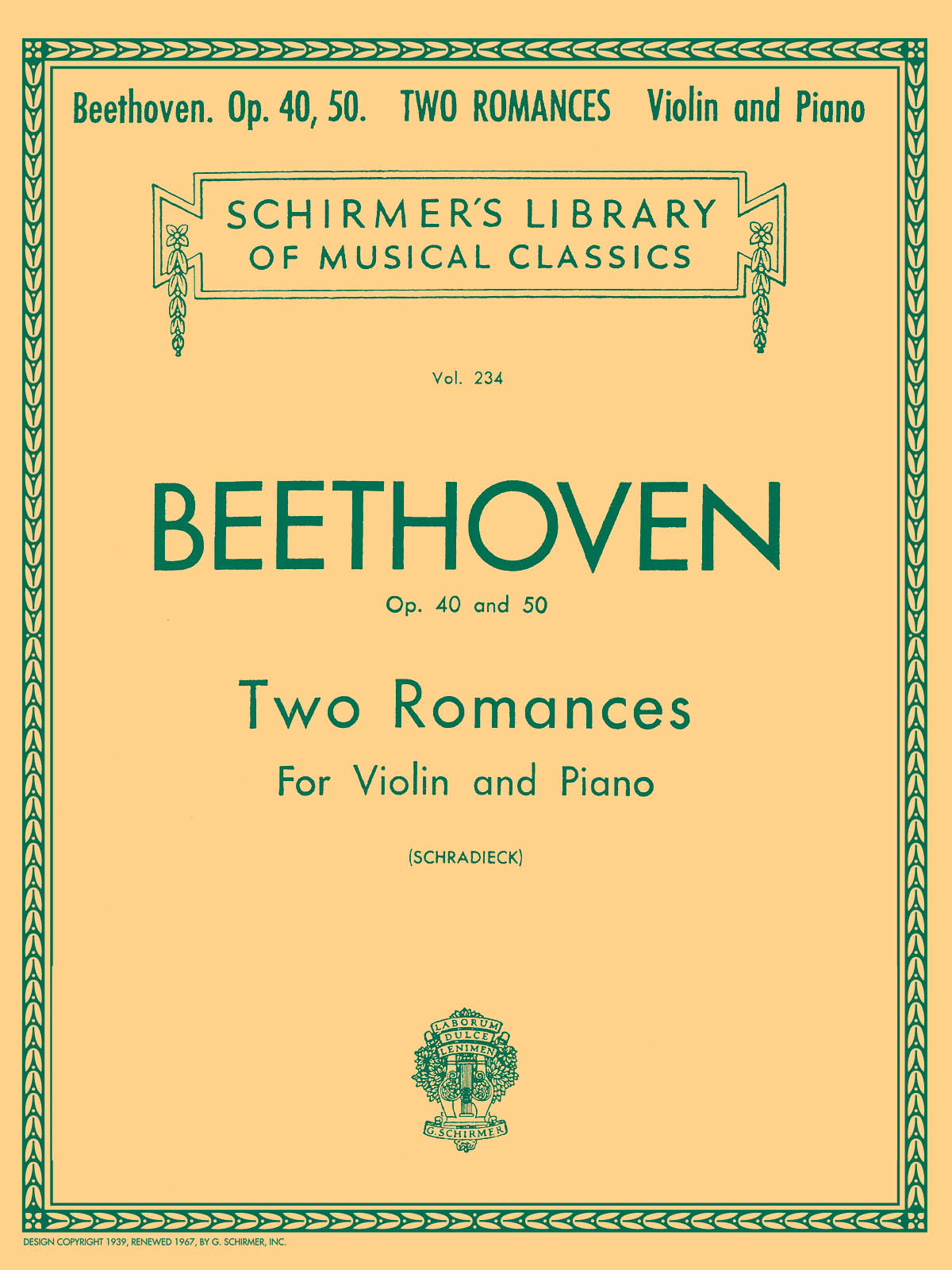 Ludwig van Beethoven: 2 Romanze  Op. 40 and 50: Violin: Instrumental Work