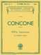 Joseph Concone: 50 Lessons  Op. 9: Medium Voice: Vocal Tutor