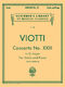 Giovanni Battista Viotti: Concerto No. 23 in G Major: Violin: Instrumental Work