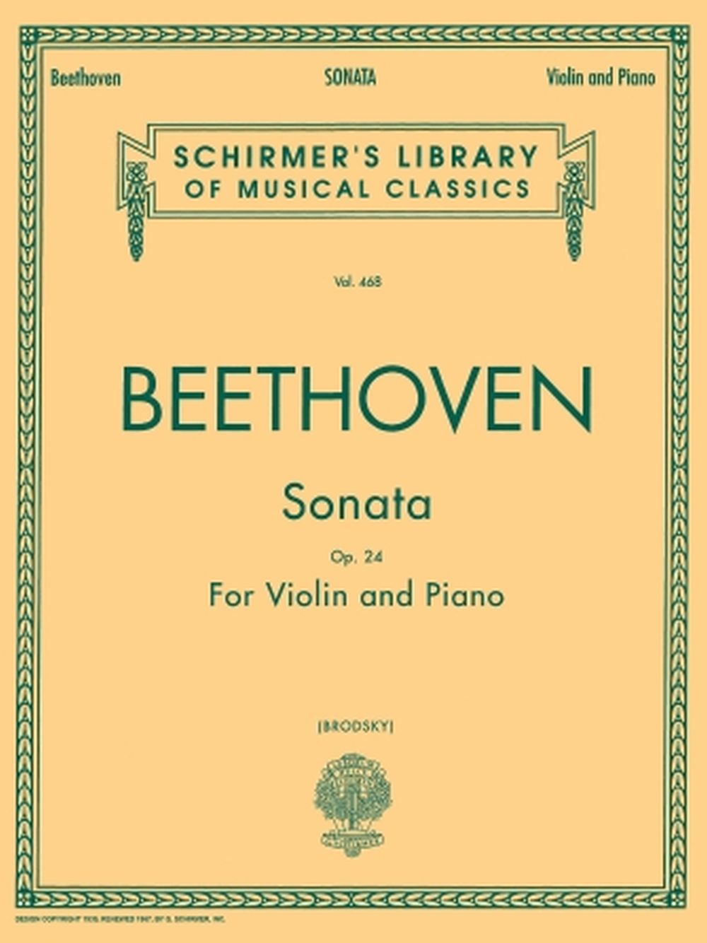 Ludwig van Beethoven: Sonata in F Major  Op. 24: Violin: Instrumental Work