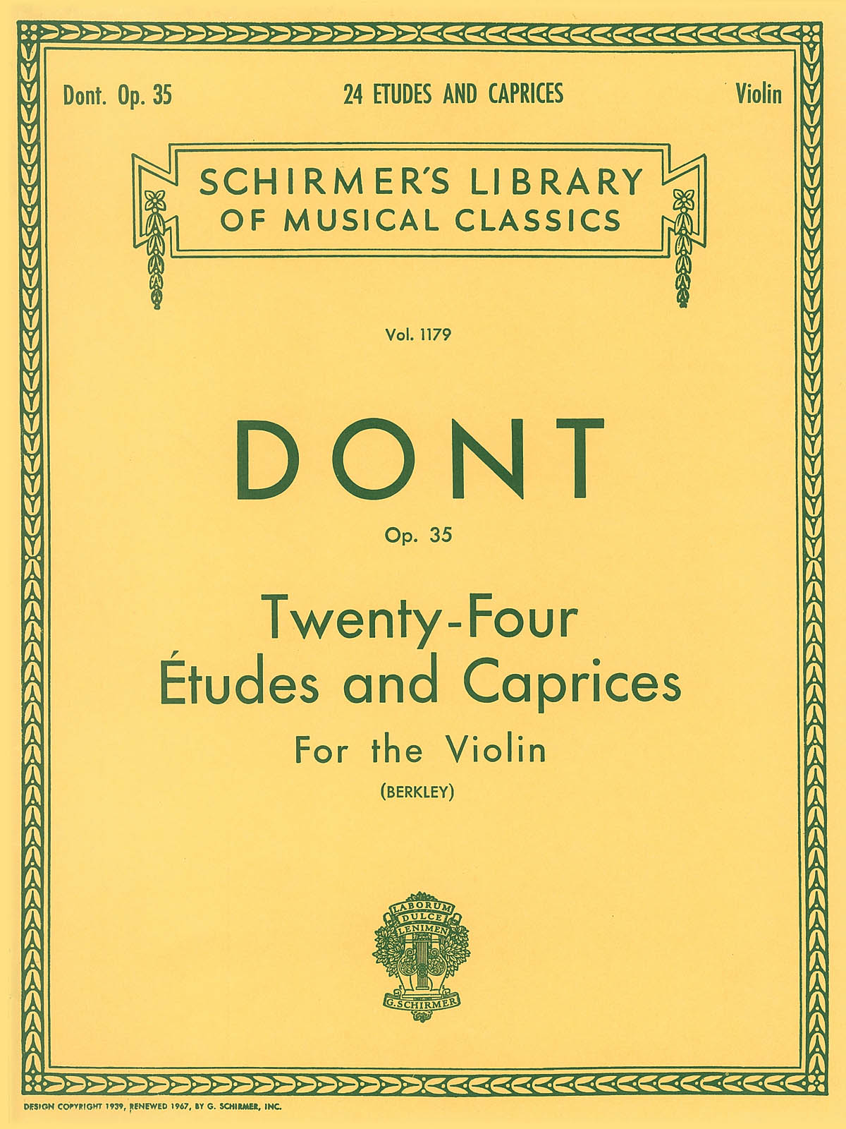 Jakob Dont: 24 Etudes and Caprices  Op. 35: Violin: Instrumental Album
