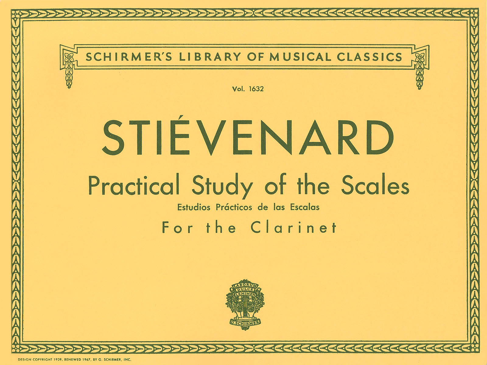 mile Stivenard: Practical Study of the Scales: Clarinet Solo: Instrumental