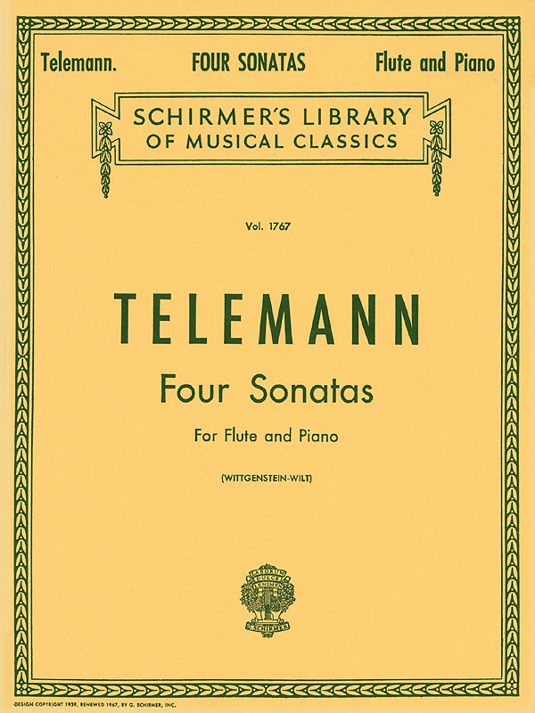 Georg Philipp Telemann: Four Sonatas For Flute And Piano: Flute: Instrumental