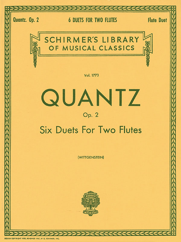Johann Joachim Quantz: 6 Duets Op.2 (2 Flutes) (seperate parts): Flute Duet: