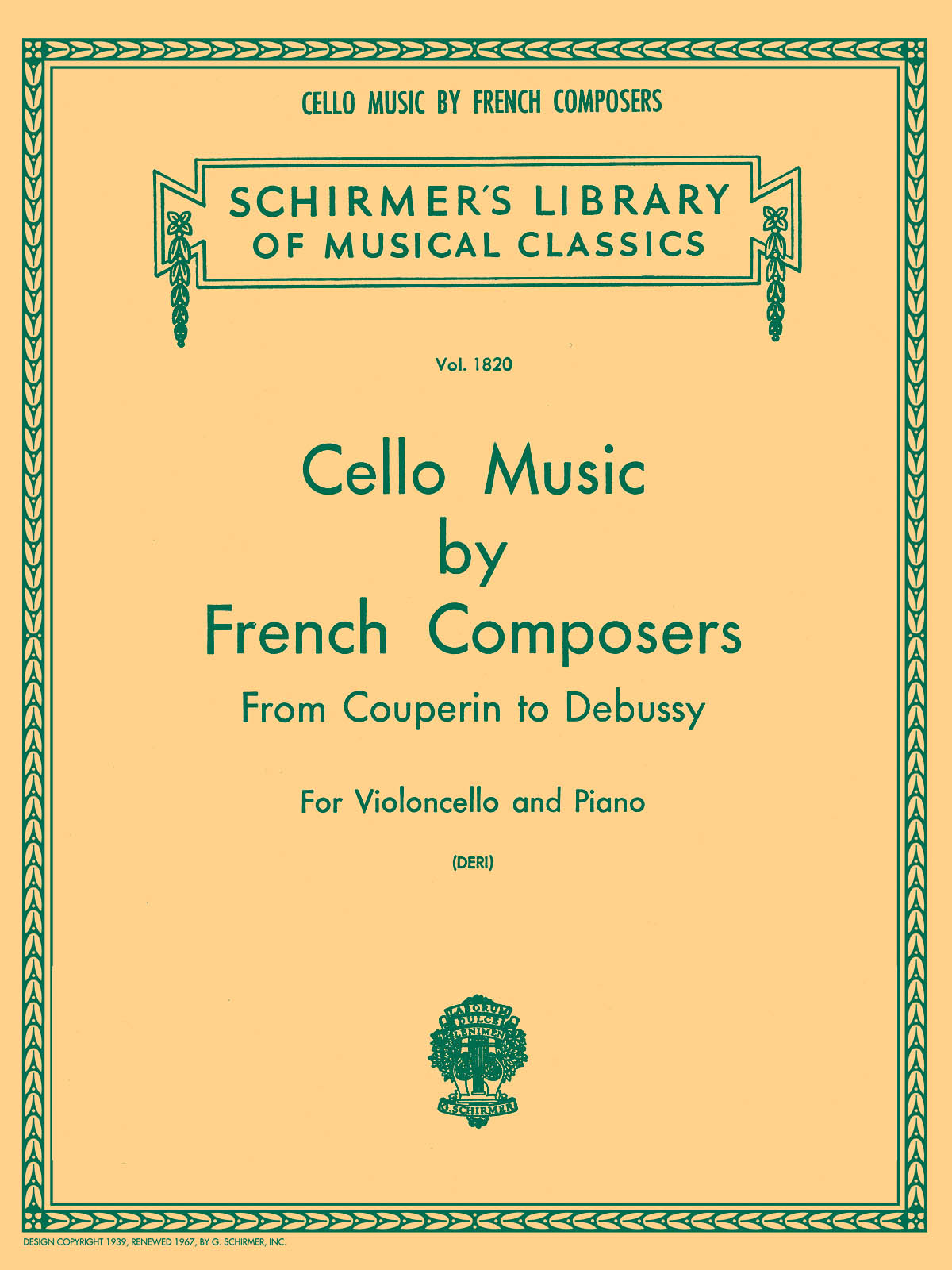 Cello Music by French Composers: Cello and Accomp.: Instrumental Album