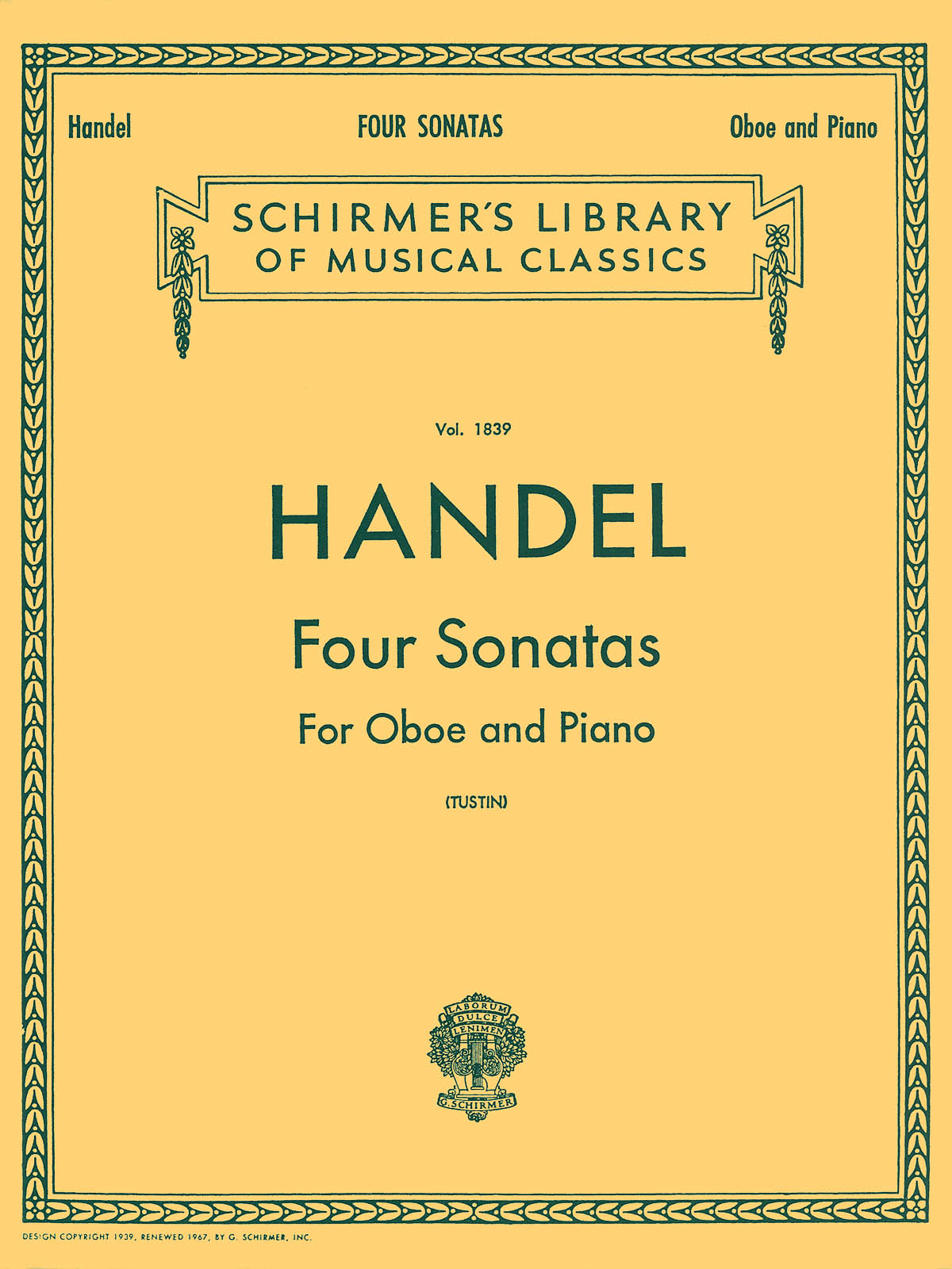Georg Friedrich Händel: Four Oboe Sonatas: Oboe: Instrumental Work