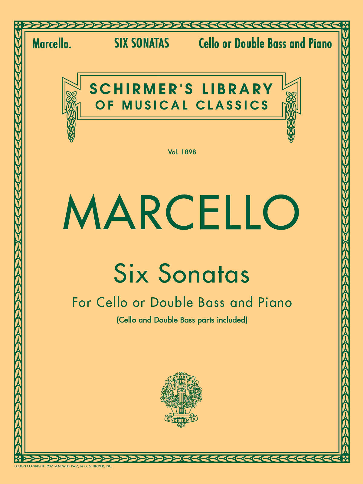 Benedetto Marcello: 6 Sonatas: Chamber Ensemble: Instrumental Work