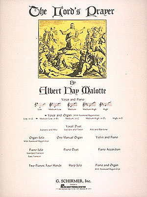 Albert Hay Malotte: Lord's Prayer: Medium Voice: Single Sheet