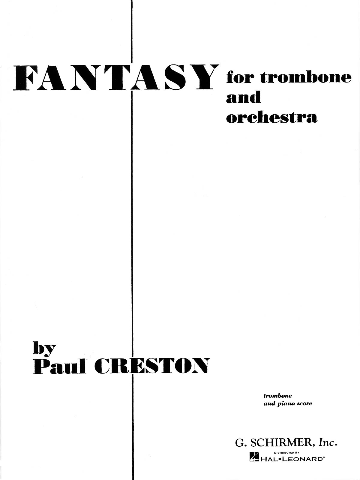 Paul Creston: Fantasy  Op. 42: Trombone: Instrumental Work