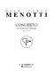 Gian Carlo Menotti: Concerto: Violin: Instrumental Work