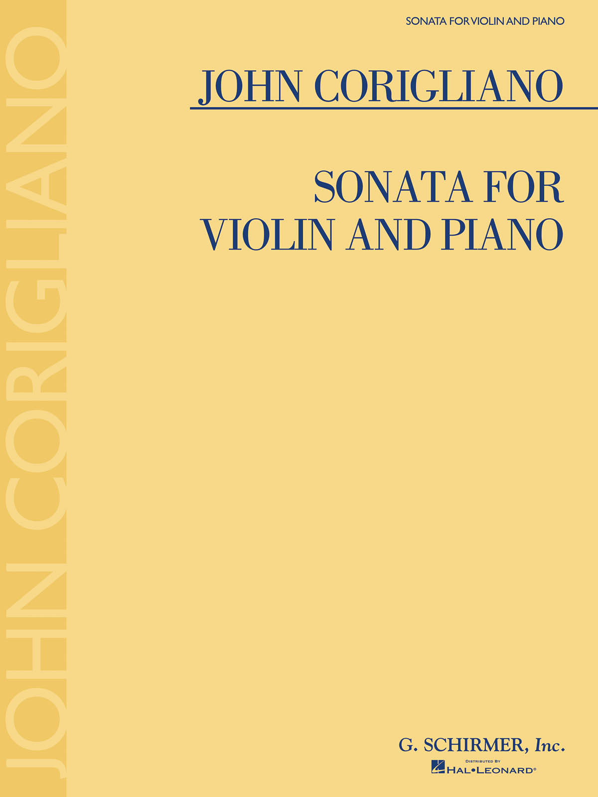 John Corigliano: Sonata: Violin: Instrumental Work